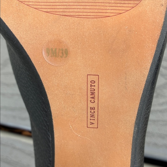 Vince Camuto Leather Open Toe Mules Black Size 9 - Picture 13 of 16